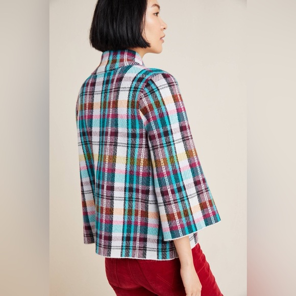 Anthropologie Multicolor Plaid Button Down Shirt - Picture 4 of 7